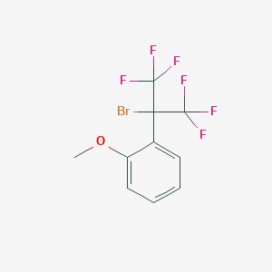 molecular formula C10H7BrF6O B1630338 2-Bromo-1,1,1,3,3,3-hexafluoro-2-(2-methoxyphenyl)propane CAS No. 70430-22-7