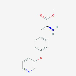 molecular formula C13H16N2O3 B1630339 (S)-Methyl 2-amino-3-(4-(pyridin-3-yloxy)phenyl)propanoate CAS No. 1137013-14-9
