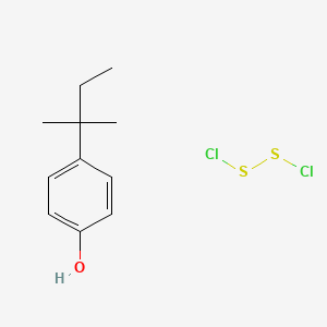 molecular formula C11H16Cl2OS2 B1630371 Chlorosulfanyl thiohypochlorite;4-(2-methylbutan-2-yl)phenol CAS No. 68555-98-6