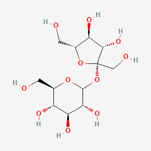 molecular formula C12H22O11 B1630378 (3R,4S,5S,6R)-2-[(2S,3S,4S,5R)-3,4-dihydroxy-2,5-bis(hydroxymethyl)oxolan-2-yl]oxy-6-(hydroxymethyl)oxane-3,4,5-triol 