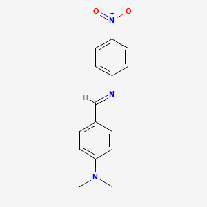molecular formula C15H15N3O2 B1630379 4'-(二甲氨基)亚苄基-4-硝基苯胺 CAS No. 896-05-9