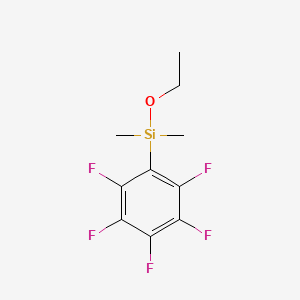 molecular formula C10H11F5OSi B1630380 Fluoro(fluoromethyl)(2-phenylethoxy)(trifluoromethyl)silane CAS No. 71338-73-3