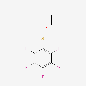 molecular formula C10H11F5OSi B1630380 五氟苯乙氧二甲基硅烷 CAS No. 71338-73-3