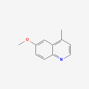molecular formula C11H11NO B1630382 6-甲氧基-4-甲基喹啉 CAS No. 41037-26-7