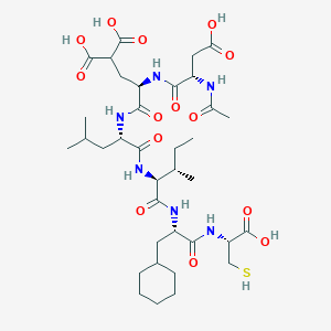 molecular formula C36H58N6O14S B1630413 AC-Asp-D-gla-leu-ile-beta-cyclohexyl-ala-cys-OH CAS No. 208940-40-3