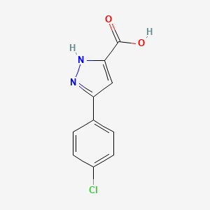 molecular formula C10H7ClN2O2 B1630422 5-(4-chlorophenyl)-1H-pyrazole-3-carboxylic acid CAS No. 54006-63-2