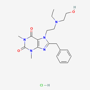 molecular formula C20H28ClN5O3 B1630439 Bamifylline hydrochloride CAS No. 3736-86-5