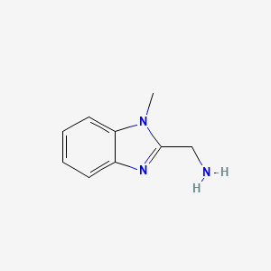molecular formula C9H11N3 B1630453 (1-Methyl-1h-benzimidazol-2-yl)methylamine CAS No. 20028-40-4