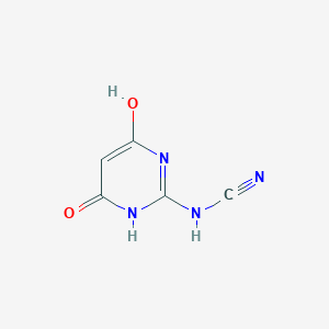 molecular formula C5H4N4O2 B1630456 2-Cyanoamino-4,6-dihydroxypyrimidine CAS No. 6627-61-8