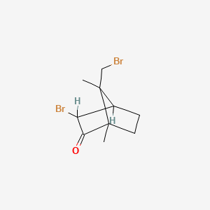 molecular formula C10H14Br2O B1630465 (+)-3,9-二溴樟脑 CAS No. 10293-10-4
