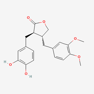 B1630468 (3R,4R)-3-[(3,4-dihydroxyphenyl)methyl]-4-[(3,4-dimethoxyphenyl)methyl]oxolan-2-one CAS No. 147022-95-5