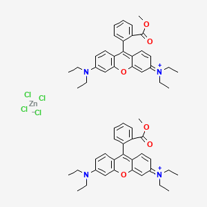 molecular formula C58H66Cl4N4O6Zn B1630472 [6-(diethylamino)-9-(2-methoxycarbonylphenyl)xanthen-3-ylidene]-diethylazanium;tetrachlorozinc(2-) CAS No. 73398-89-7