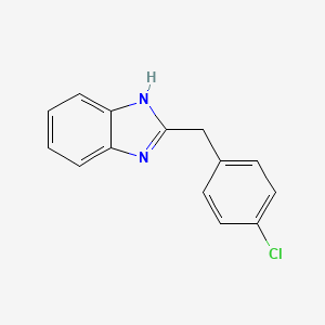 molecular formula C14H11ClN2 B1630487 2-(4-Chlorobenzyl)benzimidazole CAS No. 5468-66-6