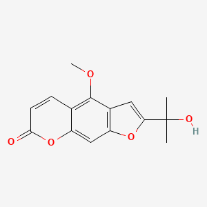 molecular formula C15H14O5 B1630492 2-(1-Hydroxy-1-methylethyl)-4-methoxy-7H-furo[3,2-g][1]benzopyran-7-one CAS No. 54087-32-0
