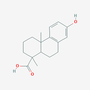 molecular formula C17H22O3 B1630496 7-Hydroxy-1,4a-dimethyl-2,3,4,9,10,10a-hexahydrophenanthrene-1-carboxylic acid 