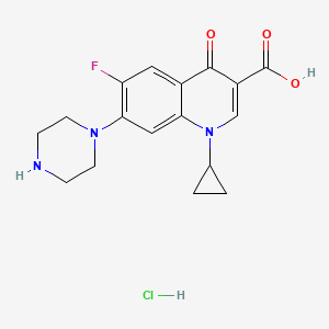 molecular formula C17H21ClFN3O4 B1630511 Ciprofloxacin hydrochloride monohydrate CAS No. 86483-48-9