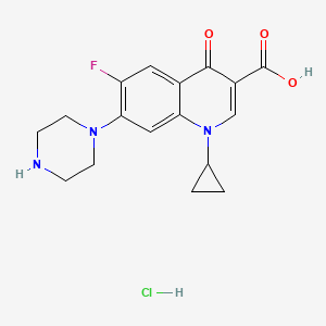 molecular formula C17H19ClFN3O3 B1630511 盐酸环丙沙星 CAS No. 86483-48-9