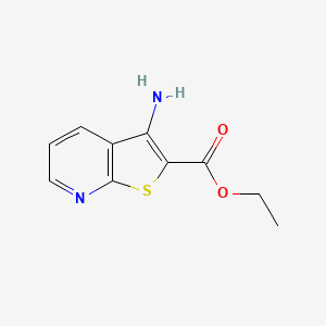 molecular formula C10H10N2O2S B1630529 3-氨基噻吩并[2,3-b]吡啶-2-羧酸乙酯 CAS No. 52505-46-1