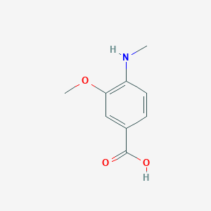 molecular formula C9H11NO3 B1630531 3-Methoxy-4-(methylamino)benzoic acid 