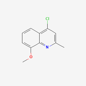 molecular formula C11H10ClNO B1630563 4-Chloro-8-methoxy-2-methylquinoline CAS No. 64951-58-2