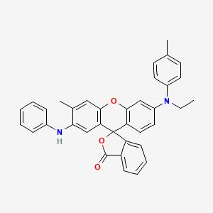 molecular formula C36H30N2O3 B1630573 2'-苯胺基-6'-[乙基(对甲苯基)氨基]-3'-甲基螺[异苯并呋喃-1(3H),9'-[9H]呫吨]-3-酮 CAS No. 59129-79-2