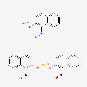 molecular formula C30H18FeN3NaO6 B1630578 Pigment green 8 CAS No. 15635-53-7