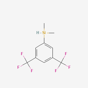 molecular formula C10H10F6Si B1630669 3,5-Bis(trifluoromethyl)phenyldimethylsilane 