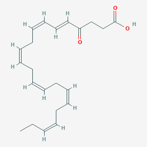 molecular formula C22H30O3 B163068 4-oxo Docosahexaenoic Acid CAS No. 845673-74-7