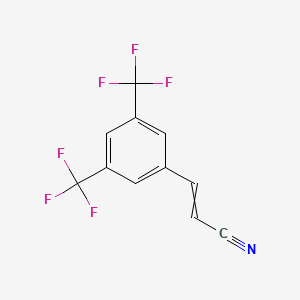 molecular formula C11H5F6N B1630687 3,5-Bis(trifluoromethyl)cinnamonitrile 