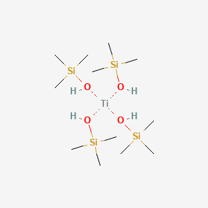 molecular formula C12H40O4Si4Ti B1630701 Tetrakis(trimethylsiloxy)titanium CAS No. 15990-66-6