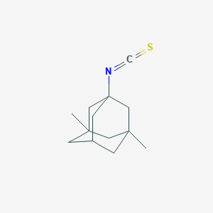 molecular formula C13H19NS B163071 1-Isothiocyanato-3,5-dimethyladamantane CAS No. 136860-49-6