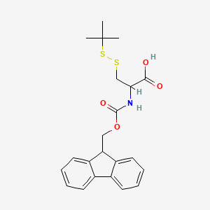 molecular formula C22H25NO4S2 B1630713 Fmoc-Cys(StBu)-OH 