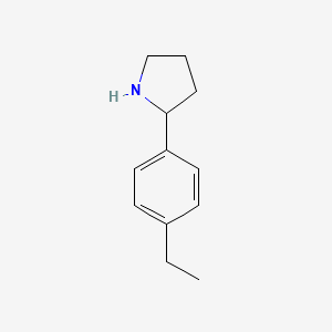 molecular formula C12H17N B1630717 2-(4-Ethylphenyl)pyrrolidine 