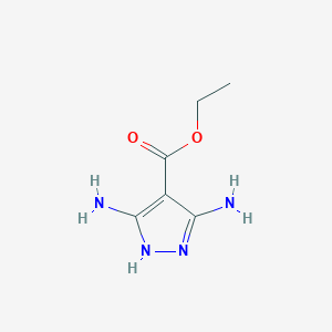 molecular formula C6H10N4O2 B1630733 Ethyl 3,5-diamino-1H-pyrazole-4-carboxylate CAS No. 6825-71-4