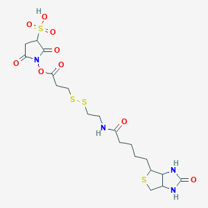 molecular formula C19H28N4O9S4 B1630743 Sulfosuccinimidyl 3-[[2-(Biotinamido)ethyl] dithio]propionate Sodium Salt 