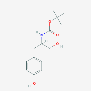 Tert-butyl N-[1-hydroxy-3-(4-hydroxyphenyl)propan-2-yl]carbamate