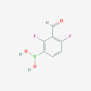 molecular formula C7H5BF2O3 B1630755 2,4-Difluoro-3-formylphenylboronic acid CAS No. 870718-06-2