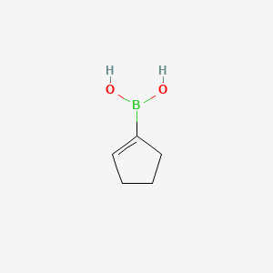molecular formula C5H9BO2 B1630760 1-Cyclopentenylboronic acid CAS No. 850036-28-1