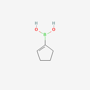 molecular formula C5H9BO2 B1630760 环戊烯-1-硼酸 CAS No. 850036-28-1