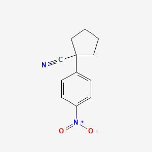 molecular formula C12H12N2O2 B1630782 1-(4-Nitrophenyl)cyclopentanecarbonitrile CAS No. 91392-33-5