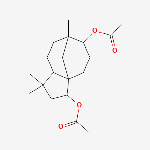 molecular formula C19H30O4 B1630791 Clovanediol diacetate 