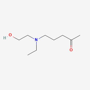 molecular formula C9H19NO2 B1630810 5-[Ethyl(2-hydroxyethyl)amino]pentan-2-one CAS No. 74509-79-8