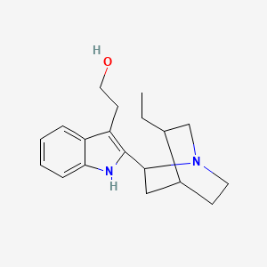 molecular formula C19H26N2O B1630825 2-[2-(5-ethyl-1-azabicyclo[2.2.2]octan-2-yl)-1H-indol-3-yl]ethanol 