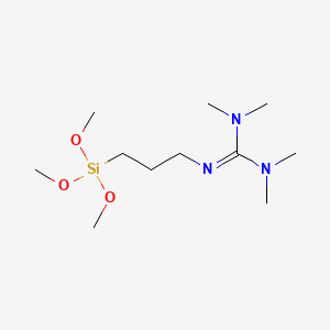 molecular formula C11H27N3O3Si B1630849 N,N,N',N'-tetramethyl-N''-[3-(trimethoxysilyl)propyl]guanidine CAS No. 69709-01-9
