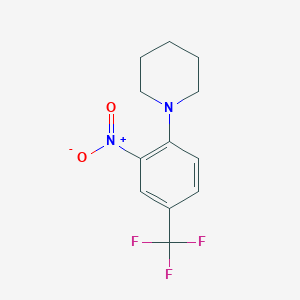 molecular formula C12H13F3N2O2 B163085 1-[2-硝基-4-(三氟甲基)苯基]哌啶 CAS No. 1692-79-1