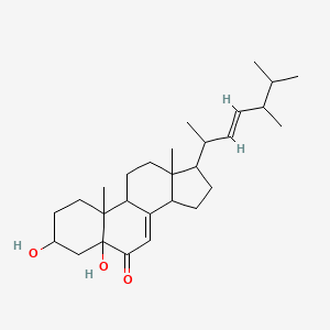 molecular formula C28H44O3 B1630874 17-[(E)-5,6-dimethylhept-3-en-2-yl]-3,5-dihydroxy-10,13-dimethyl-2,3,4,9,11,12,14,15,16,17-decahydro-1H-cyclopenta[a]phenanthren-6-one 