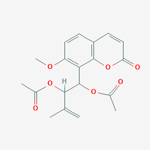 B1630889 Murrangatin diacetate CAS No. 51650-59-0