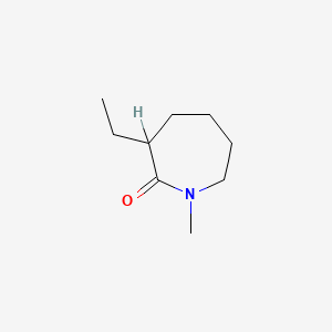 molecular formula C9H17NO B1630890 3-Ethylhexahydro-1-methyl-2H-azepin-2-one CAS No. 59891-41-7