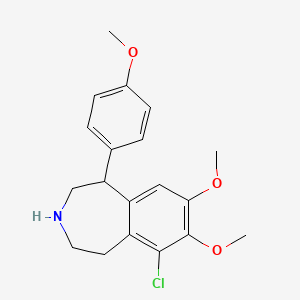6-Chloro-2,3,4,5-tetrahydro-7,8-dimethoxy-1-(4-methoxyphenyl)-1H-3-benzazepine
