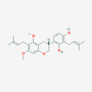 molecular formula C27H34O5 B163093 Licorisoflavan A CAS No. 129314-37-0